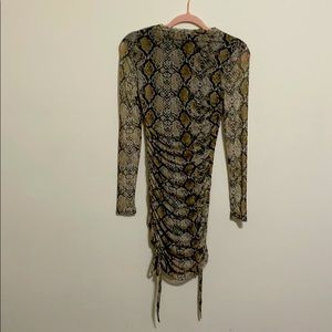 Long sleeve body con dress